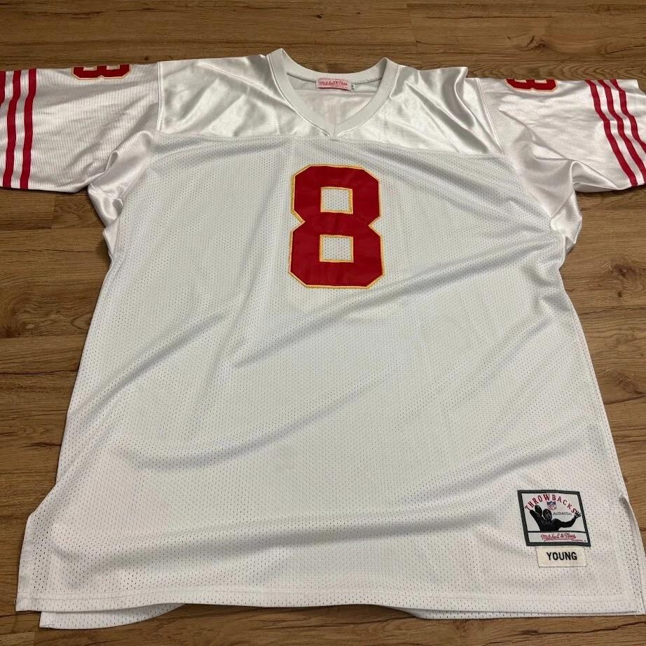 

Джерси Стива Янга № 8 1985 Mitchell & Ness 4XL 60 Tampa Bay Buccaneers 49ers S