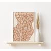 Minimalist Abstract Folk Art Prints, Colourful Bohemian Botanical Canvas Prints for Home, Bedroom, Living Room,Office,Decoration