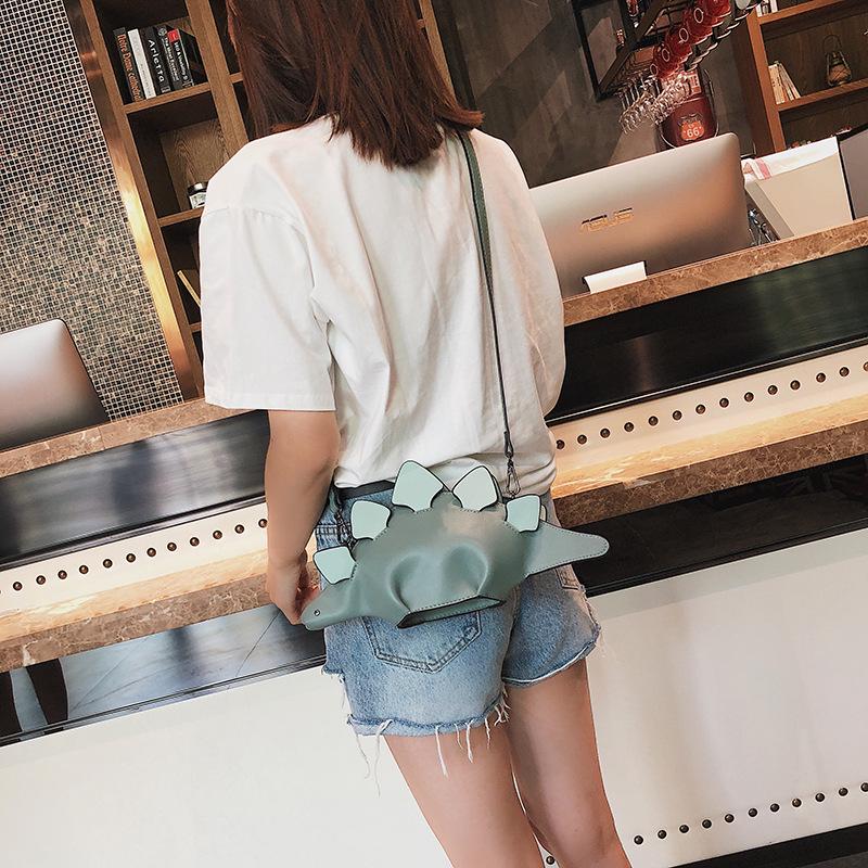 Bag Women 2025 New Summer and Korean Edition Cartoon Cute Unique Styling Dinosaur Creative Personality Shoulder Crossbody Bag