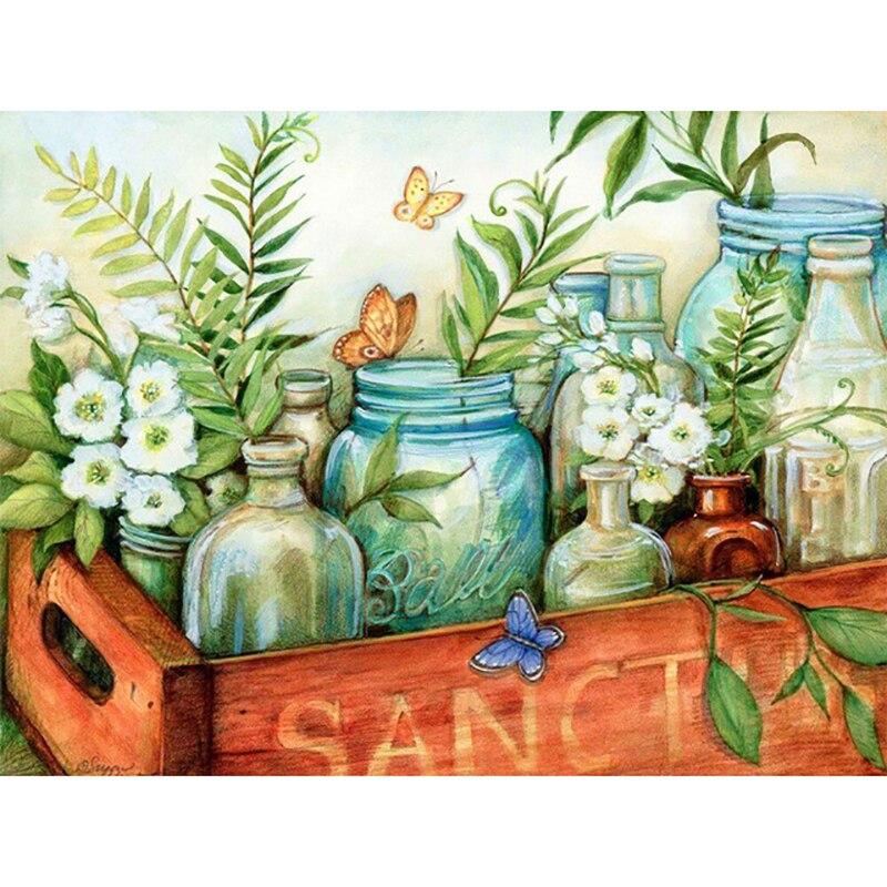 5D DIY Diamond Painting Landscape Full Round Drill Flower Scenery Daimond Embroidery Rhinestone Cross Stitch Home Decor