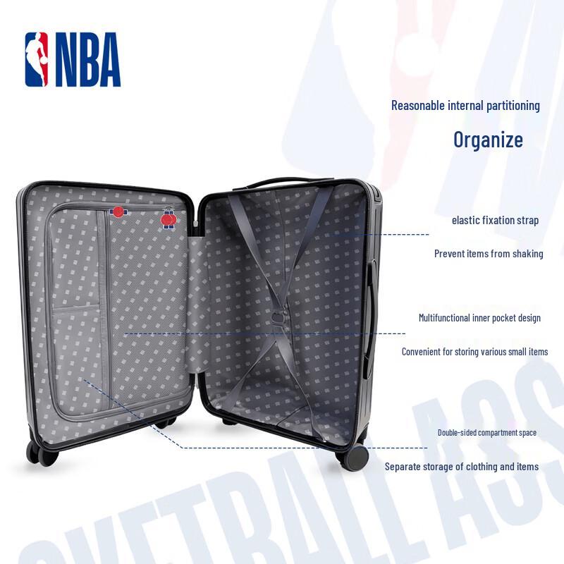 NBA Official 20-inch Carry-on Travel Luggage