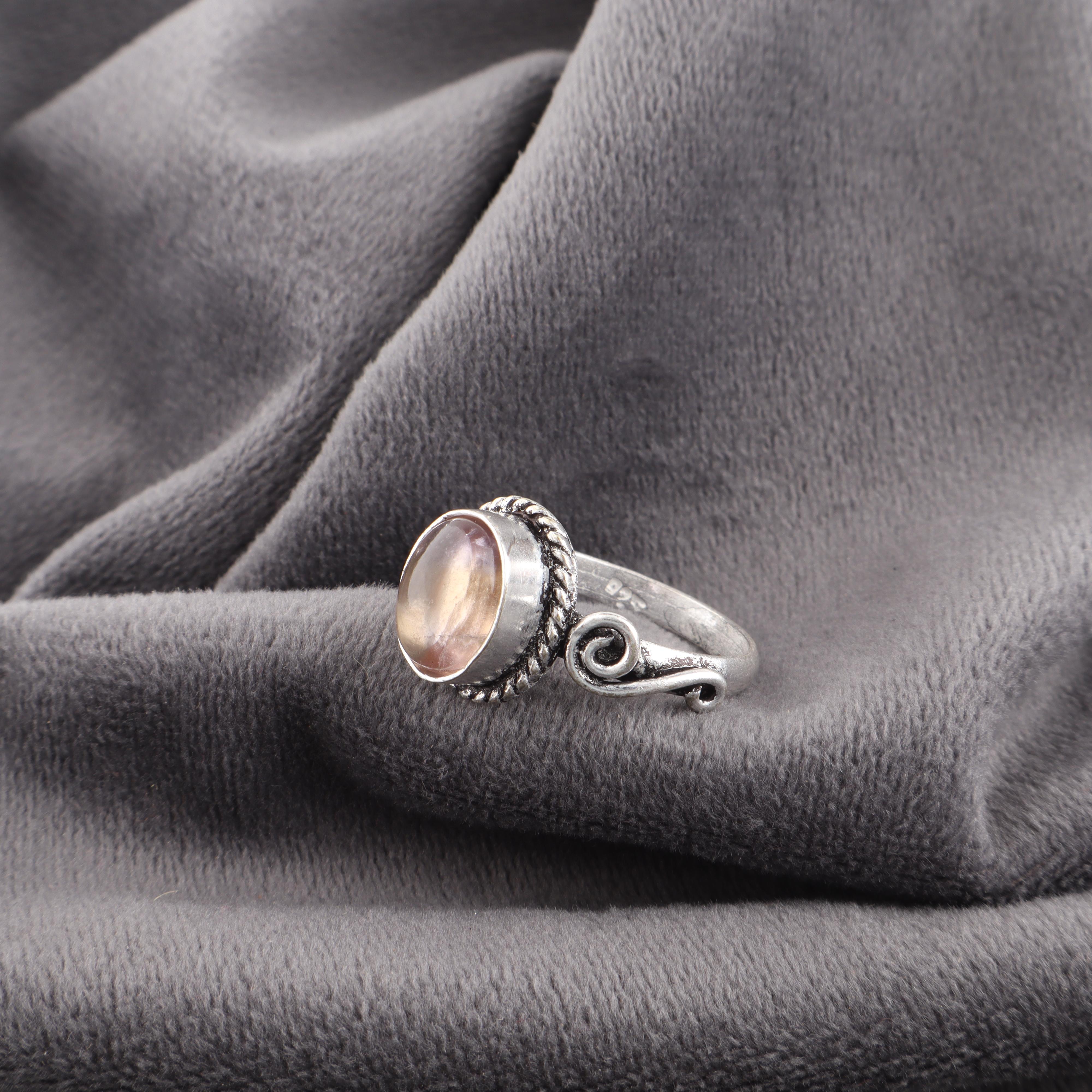 

Украшения с аметрином, Кольцо из стерлингового серебра 925 ручной работы, Духовное кольцо ручной работы, Удивительные украшения с аметрином для женщин 12 розовый