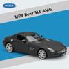 Welly 1/24 Mercedes Benz SLS AMG Alloy Sports Model Diecasts Metal Racing Car Vehicles Model Simulation Collection Kids Toy Gift