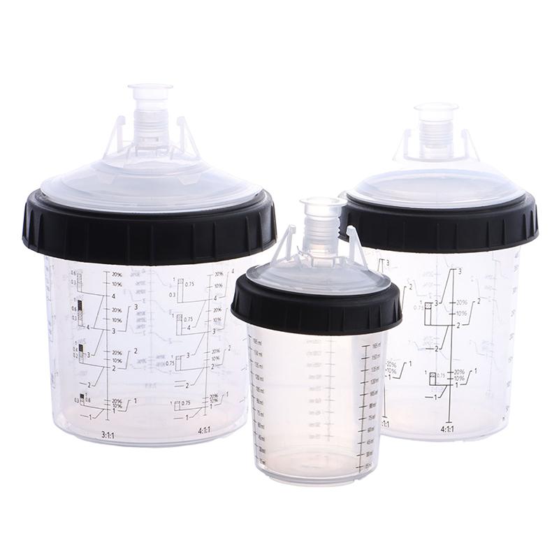 165/400/600Ml Spray Gun Paint Tank Spray Gun Mixing Cup Disposable Quick Measuring Cup For Paint Cars, Furniture, House And More