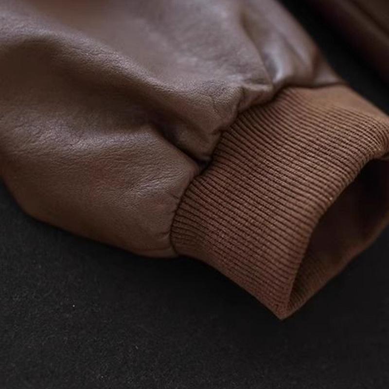 Coat for Women Thickened Plush Autumn Winter Oversize Loose Casual Leather Button Jacket