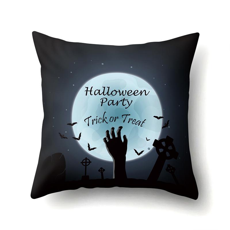 Halloween Pillowcase Car Waist Pillow Pumpkin Sofa Cushion Cover Office Home Living Room Pillowcase