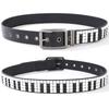 PU Leather Waist Belt Girdle With Piano Rivets Decor And Hollow Electroplating For Daily Commute Summer Style
