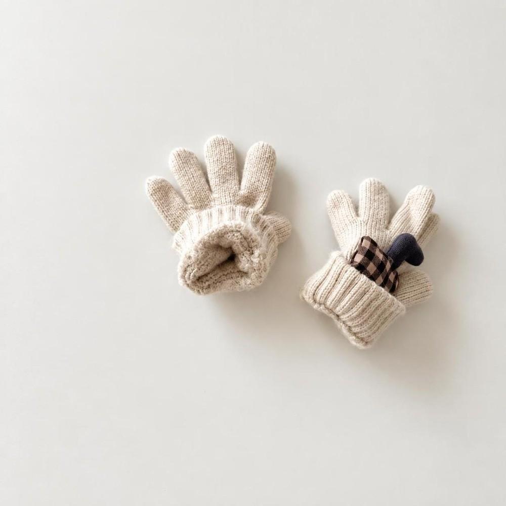 1 Pair Breathable Kids Gloves Cute Full Finger Gloves New Winter Gloves  Outdoor Play