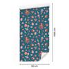 Wallpaper Sea Animals Blue and Turquoise for Living Room and Bedroom 50x1000