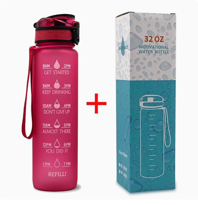 1L/500mL Plastic Kettle Tritan Material Matte Gradient Bounce Sports Water Bottle Space Cup Travel Cup