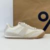 Beliebte atmungsaktive Mesh-Schuhe Damen 2025 Sommer neu Retro Flachboden Deutsche Trainingsschuhe vielseitige Sport- und Freizeit-Schuhe weiß