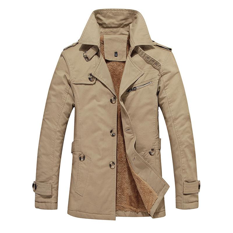 Autumn Men'S Medium And Long Jacket Youth British Fashion Slim Casual Trench Coat Men