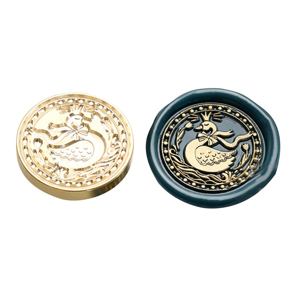 Special-shaped Fire Paint Copper Head 3D Relief Wax Sealing Copper Head Classic Vintage DIY Manual Account for Gift Scrapbooking