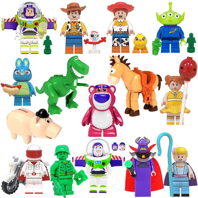 8pc Toy Story Building Blocks Bricks Buzz Lightyear Woody Diy Gift Kids