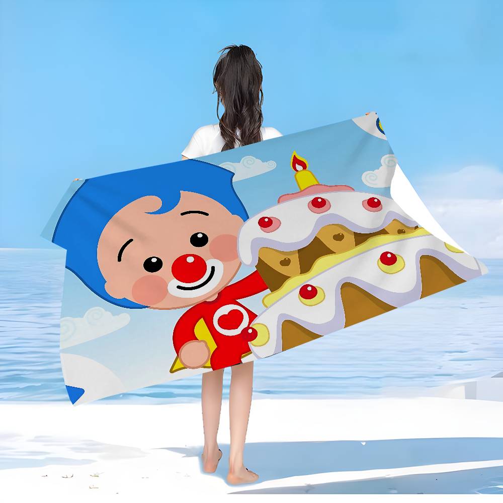 P-Plims Cartoon P-Plim Bath Towel Microfiber Soft Water Absorbing Breathable For Girl Kids Decorative Cartoon Beach Towel