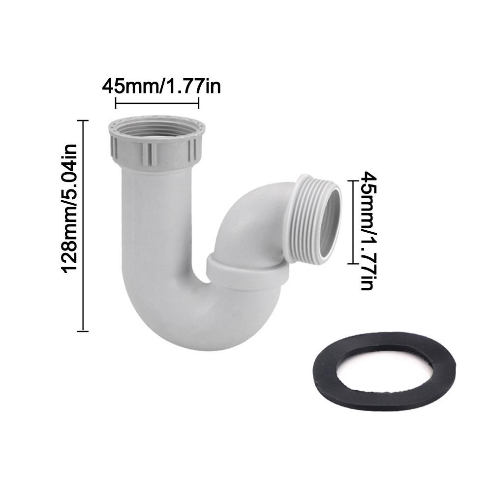Anti Leak Kitchen Sink Drain Connector Threaded Nut Corrosion Resistant Basin Pipe Fitting Sealing Gasket Waste Pipe Adapter