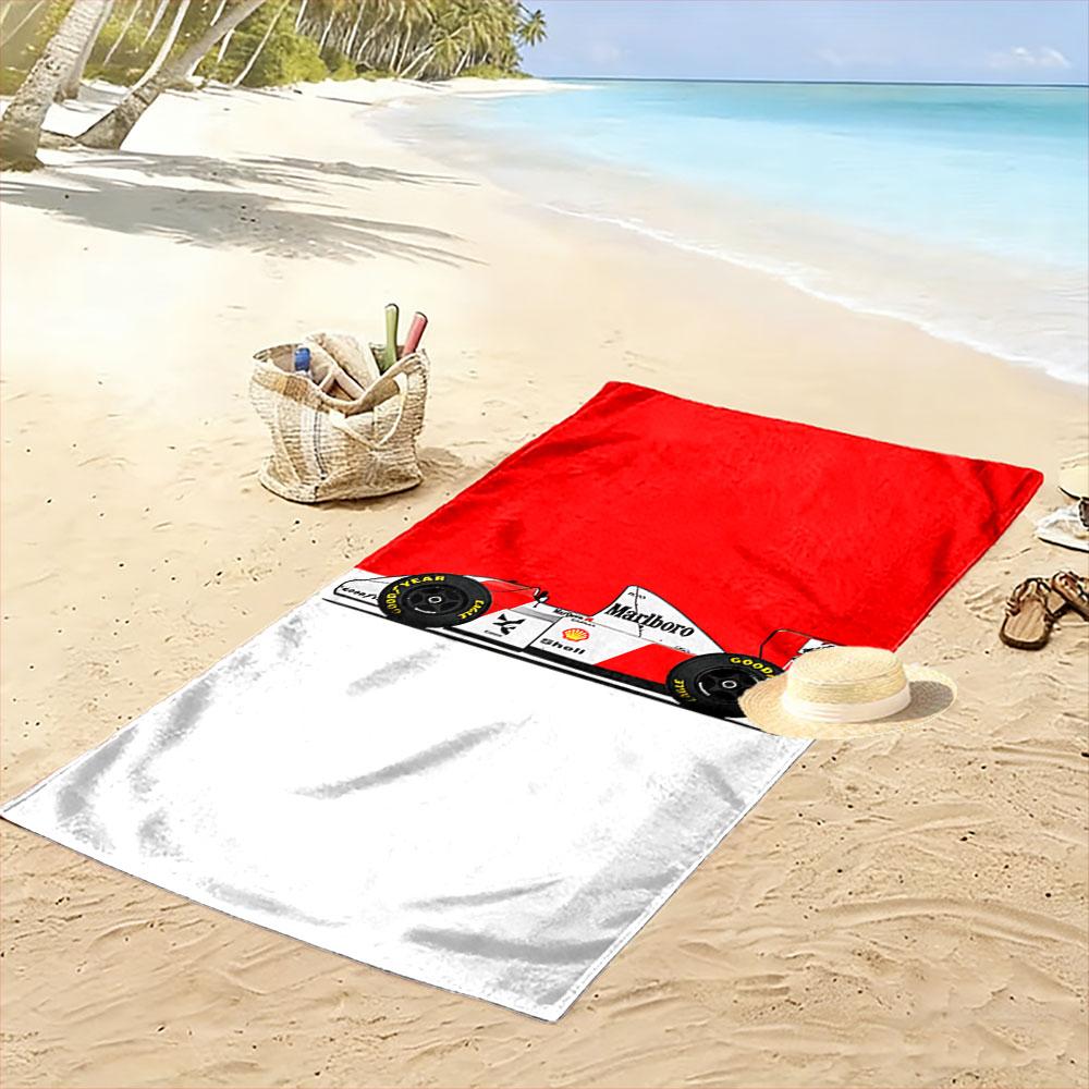 Racing Car Print Beach Towel Beach Towel Quick-drying for Travel Outdoor Sports Jogging Beach and Swimming