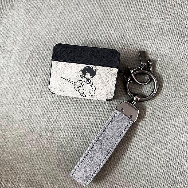 

Protective Case Active Noise Reduction Version Pro2 Set for Apple Bluetooth Earbuds Case Soft 1st One 2 Two Three 4 Four Generation Minimalist Cartoon Apple Airpods 3 Generation [Goku] Shell + Hook