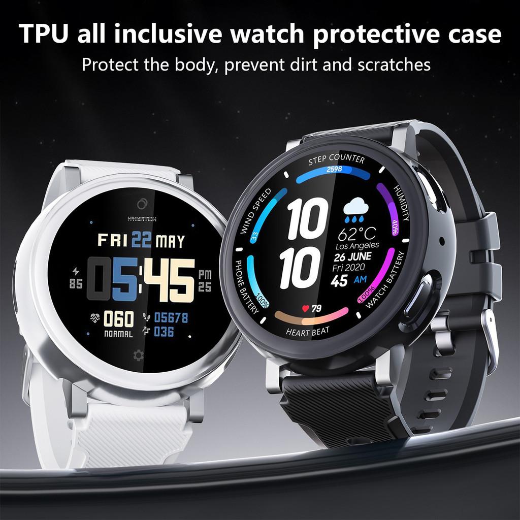 Full Cover TPU Protective Shell for Amazfit Active 2 Soft Clear Anti Scratch All Inclusive Screen Protector Case for Amazfit Active Max