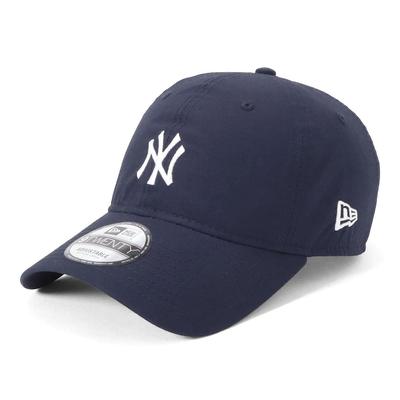 New Era 9TWENTY Cap, Typewriter MLB New York Yankees NY Navy M/L, Cotton Adjustable Mens Womens Baseball Hat 920 NEYYAN