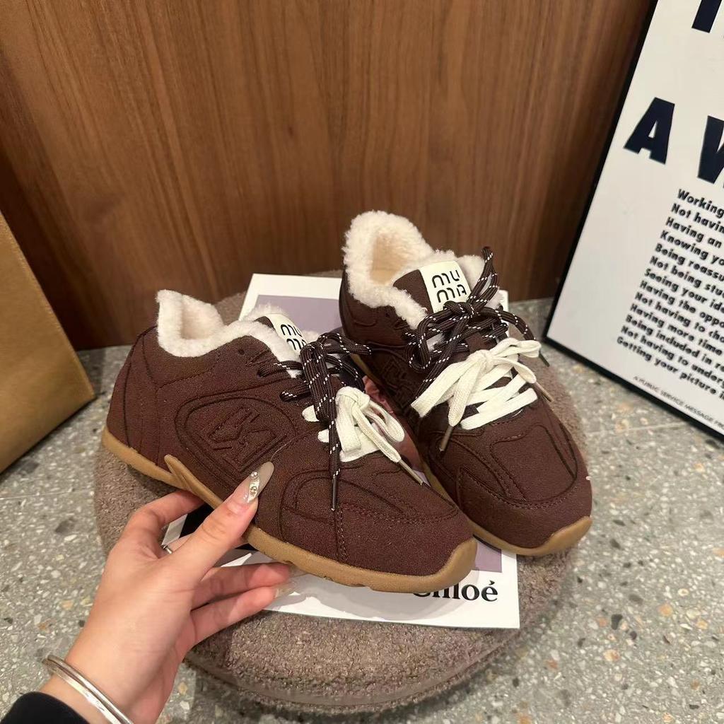 Φλις ζεστά εσωτερικά αύξηση ύψους ηθικά αθλητικά παπούτσια γυναικεία 2025 χειμώνας νέα αφράτα ρετρό ευέλικτα casual αθλητικά παπούτσια Forrest Gump