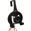 Cute Cat Shaped Door Hook No Drill Adhesive Mount Coat Key Hat Bag Hanger Home Storage Decor