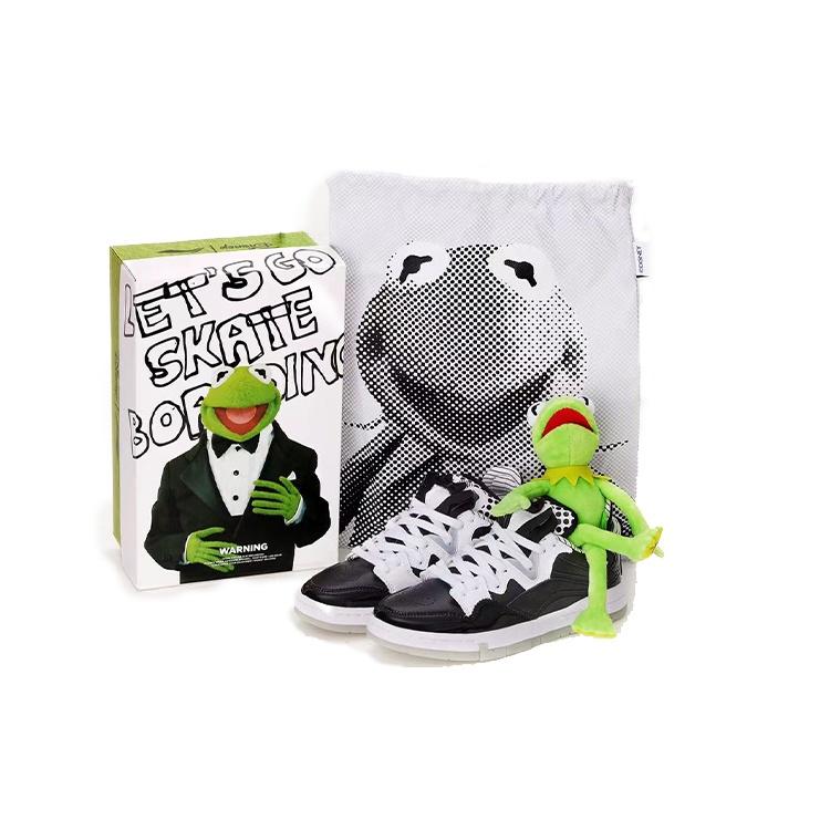 (WMNS) Li-Ning Wave Pro x Kermit Black White Women s AECR102-1 EU 37