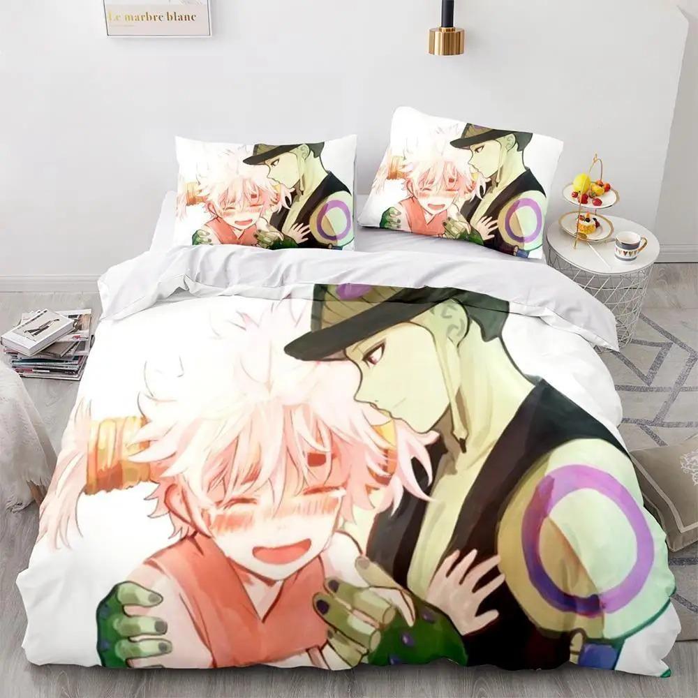 Fashion 3d Printing Anime Hunter × Hunter Bedding Set Single Twin Full Queen King Size Bed Set Adult Kid Bedroom Duvet Cover Set