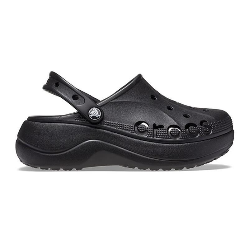 Crocs Baya Platform Clogs 'Black' Women's