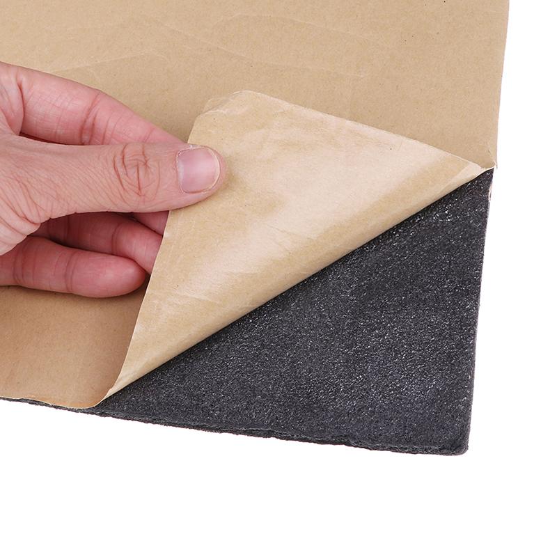 1Pc 30*50Cm Auto Adhesive Cotton Insulation Foam Car Sound Proofing Deadener