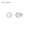 PAULBRIAL [SILVER] PASE0020 (WG) Half Moon Earrings