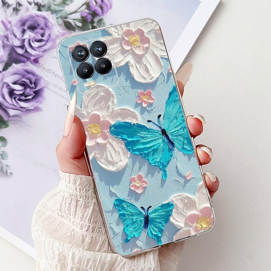 Cute Cat Fashion Painted Cover For Realme 8 Case Cover For Realme 8 Pro Soft Silicone Phone Case For Realme8 5G Realme 8i Bumper