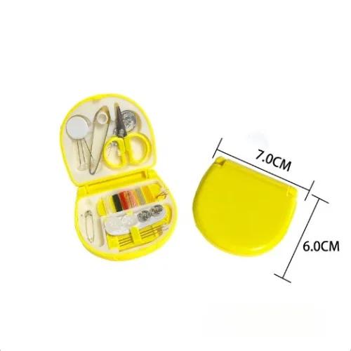 Mini Portable Sewing Kit for Travel, 48PCS Sewing Supplies with Threads, Needles, Buttons, Thimble & Measuring Tape, Compact