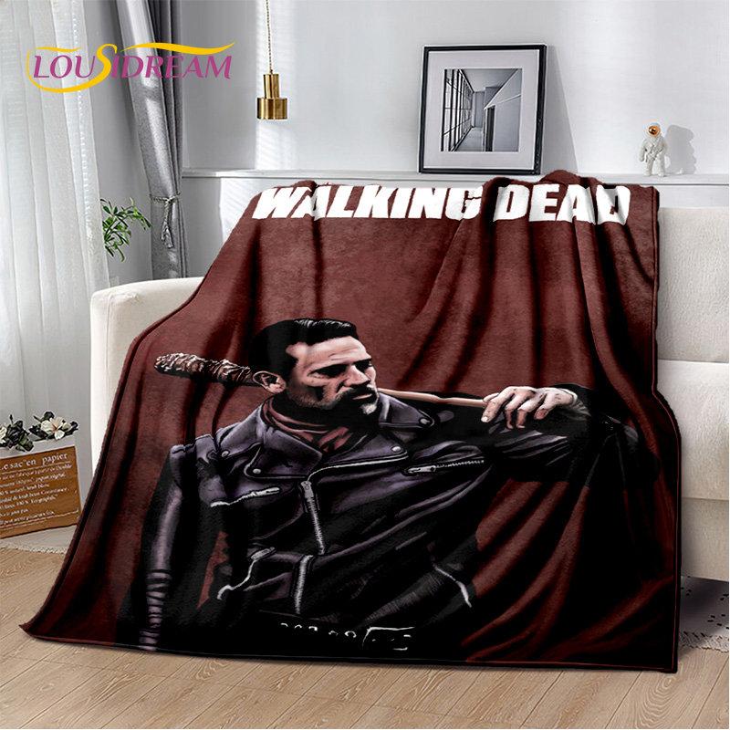 The Walking Dead Horror Soft Plush Blanket,Flannel Blanket Throw Blanket for Living Room Bedroom Bed Sofa Picnic Cover Bettdecke