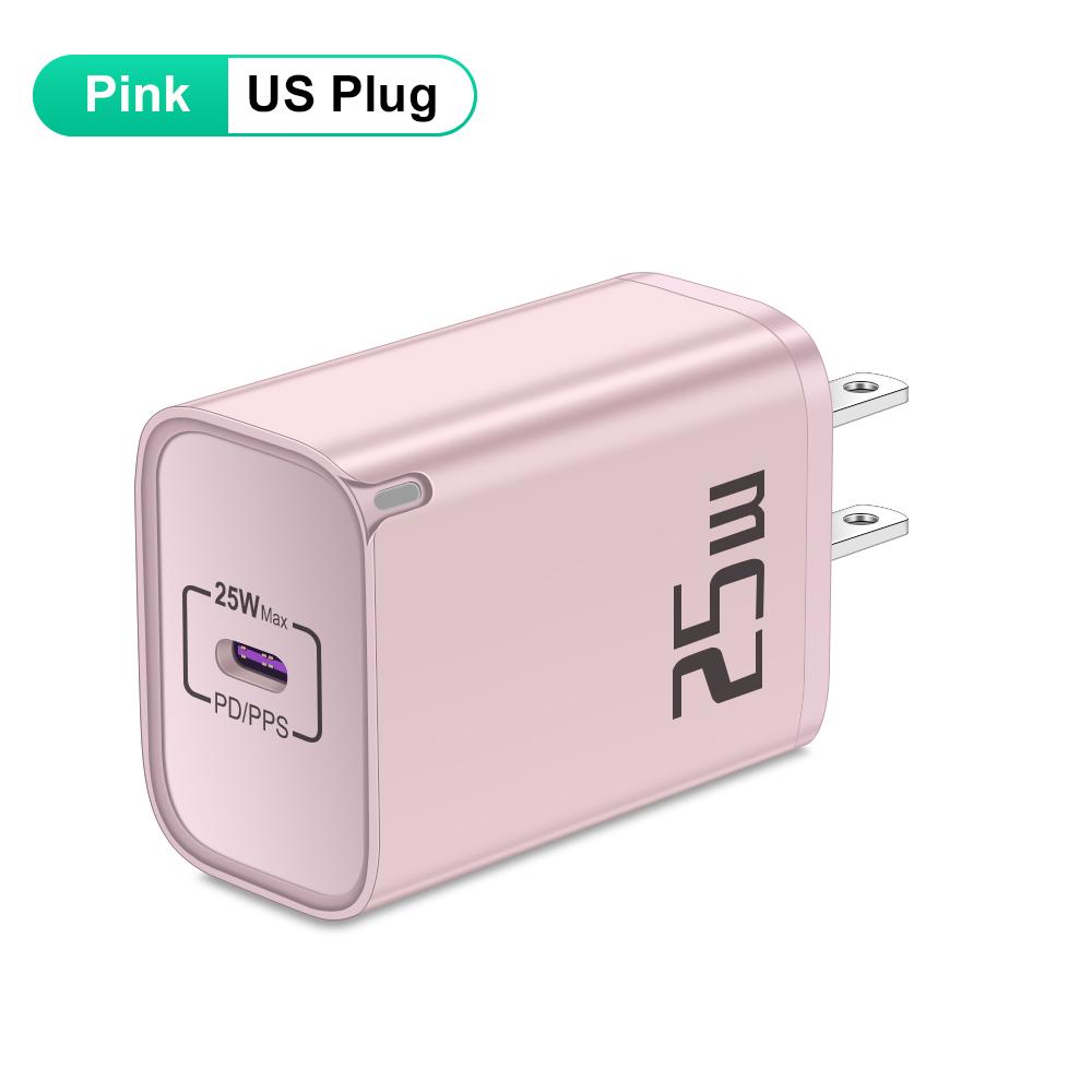 25W PD Charger Fast Charging Phone Charger Type C Quick Charge 3.0 Adapter For iPhone Samsung Xiaomi EU/US/UK Plug Wall Charger