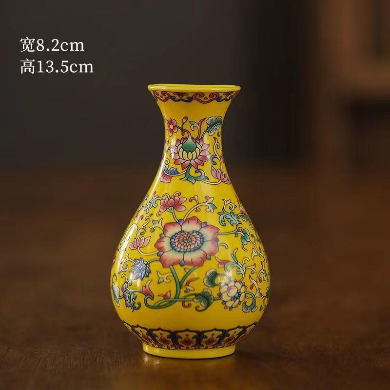 Enamel Color Wall Hanging Flower Vase That Can Stand or Hang Bottle Plant Pot Ceramic Home Room Decorating Interior Accessories