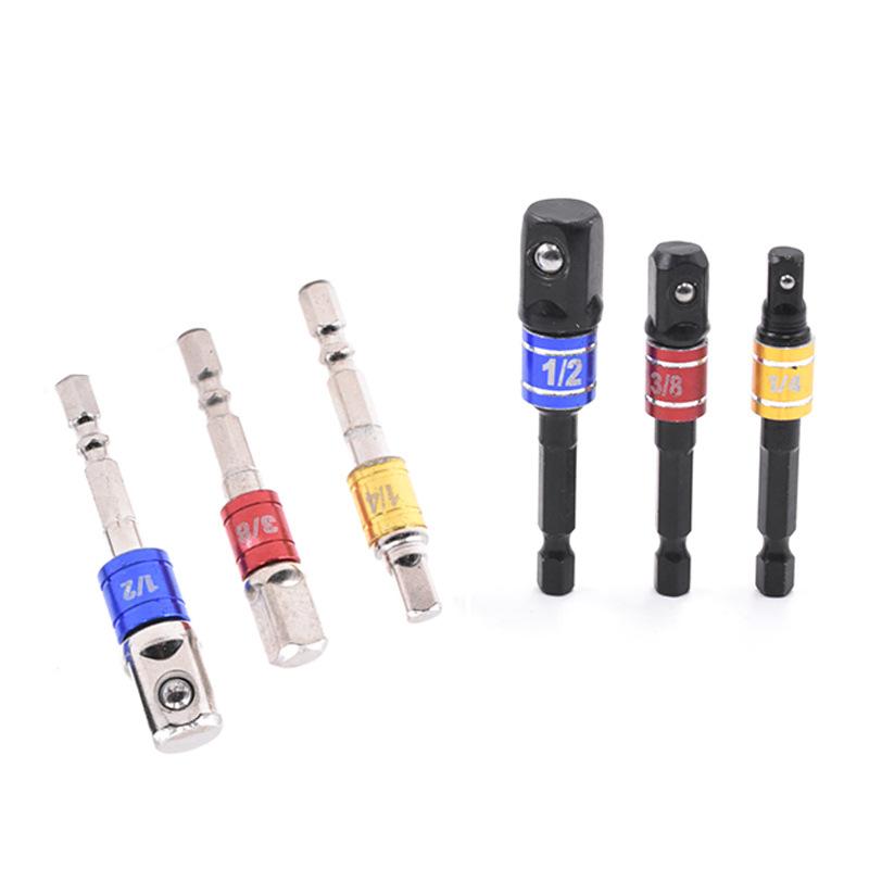 Cross-border 3pcs Safety Steel Ball Extension Rod Electric Socket Wrench Conversion Tool AD with