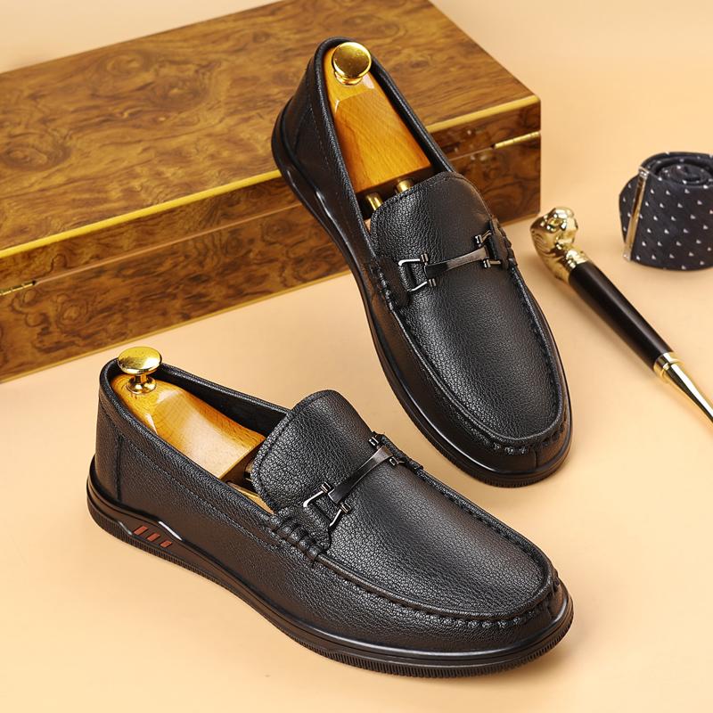 Leather Shoes For Man Genuine Leather Casual Shoes Business Oxford Shoes High Quality Designer Work Shoes