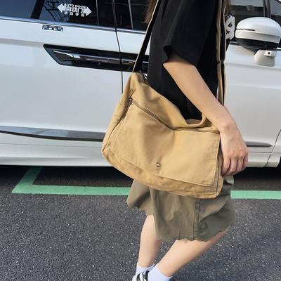 Borsa a tracolla in tela lavata giapponese stile pigro a tracolla borsa a tracolla da donna per la scuola borsa da postino borsa a tracolla casual da uomo
