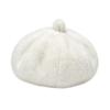 Furry Leopard Print Hat Thickened Pumpkin Painter Cap Plush Octagonal Cap  Commuting