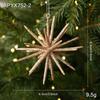 3D Glitter Explosion Star Acrylic Christmas Tree Ornament