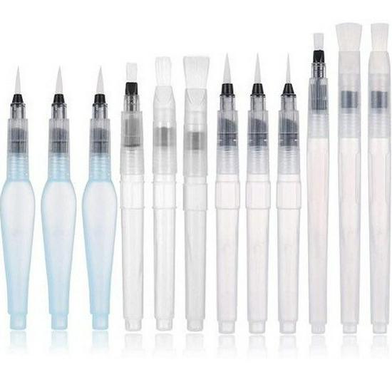 Watercolor Fountain Pen with Large Capacity and Water Soluble Colored Pencil Compatibility
