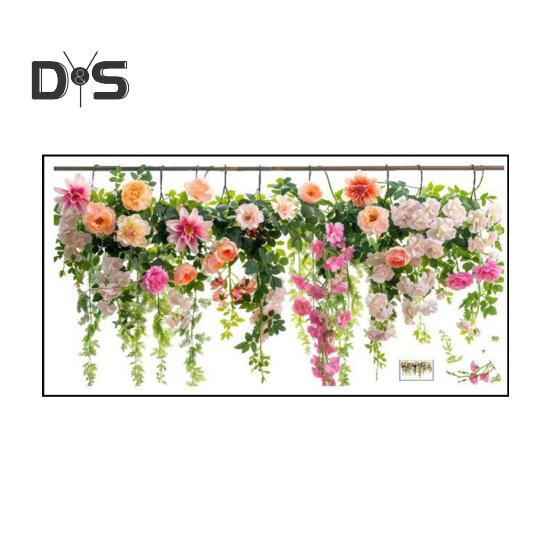 

Красочные цветочные статические наклейки двухсторонние водонепроницаемые цветы наклейки весенние окна для стеклянных окон дверей домашнего офиса декор G