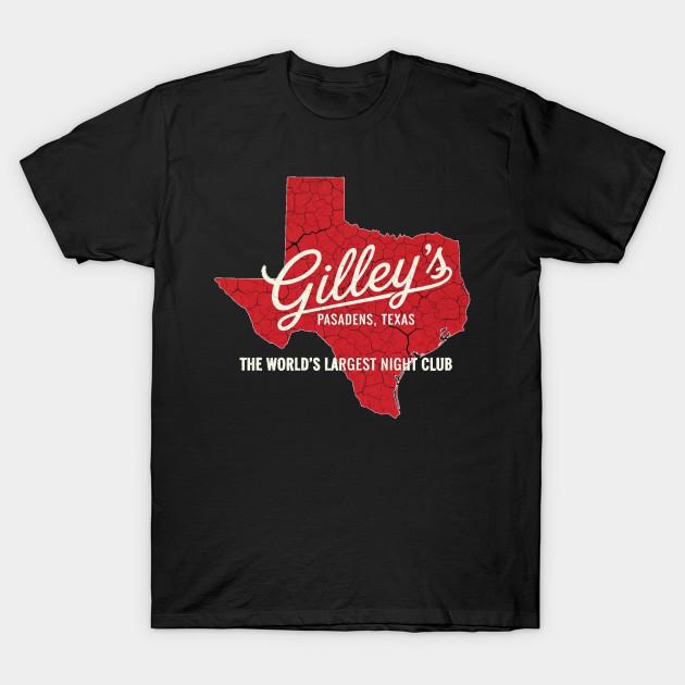 

Men Black Print T-shirt Gilley S Pasadena Texas No-Cut Transfer Paper Print Cotton Tshirt 4XL чёрный