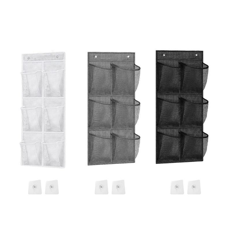 6 Grids Hanging Organizers Bathroom Storage Hanging Organizers With 6 Breathable Pockets For Towels And Toiletries top sale