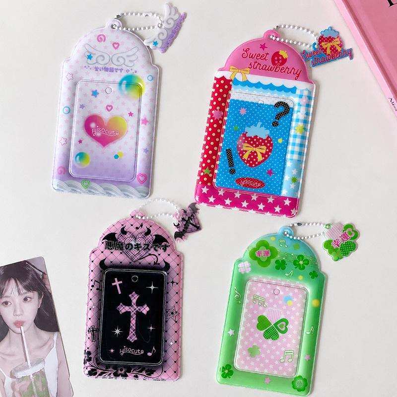 Idol Fotokartenhalter Ausweis Kreditkarten Hülle Abdeckung Schutz Mode Tasche Anhänger Foto Karten Display Halter für Fans