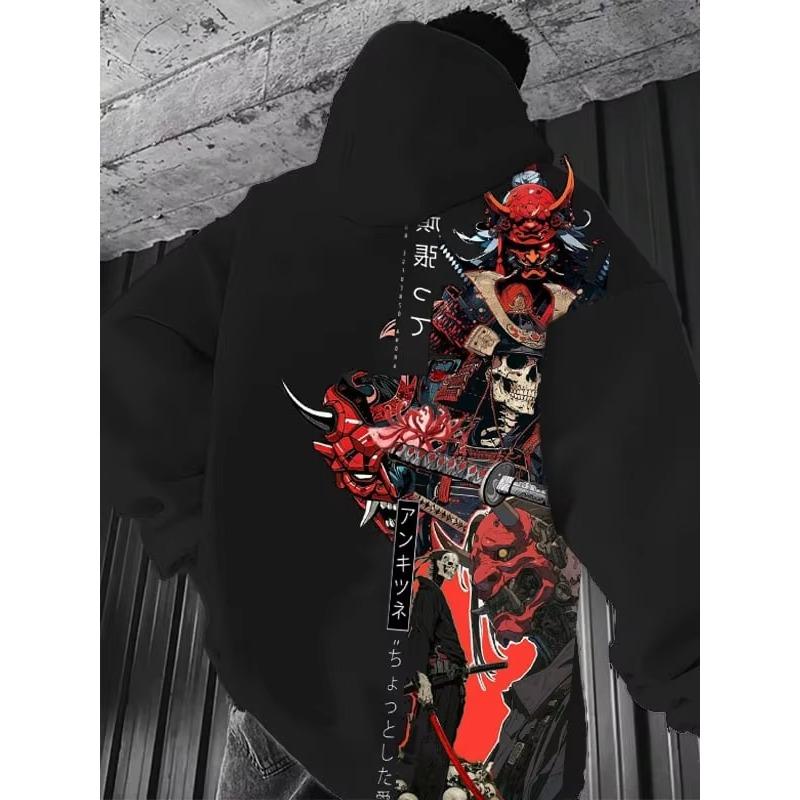 Brand Fashion Autumn Hoodies Samurai Armor 3d All Over Printed Mens Sweatshirt U