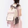 New Simple Letter Portable Travel Backpacks Large Capacity High Value Dirt-resistant Middle School Girls Schoolbag College Student Waterproof Book Bag