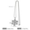 Yoga 7 Chakra Flower Om Aum Symbol Pendant Necklace for Women Men Stainless Steel Gold Color Hindu Reiki Healing Amulet Jewelry