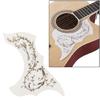 Akustikgitarren-Zubehör Weißes Blumiges PVC-Schlagbrett Langlebige Kleberückseite Oberflächenschutz GQ444A